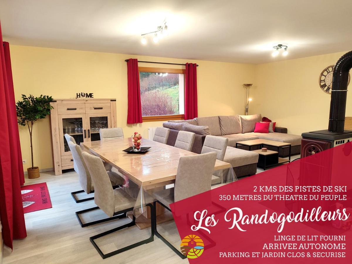 Les Randogodilleurs Avec Jacuzzi A 2Kms Des Pistes Et 350M Du Theatre Du Peuple ! Villa Bussang Bagian luar foto